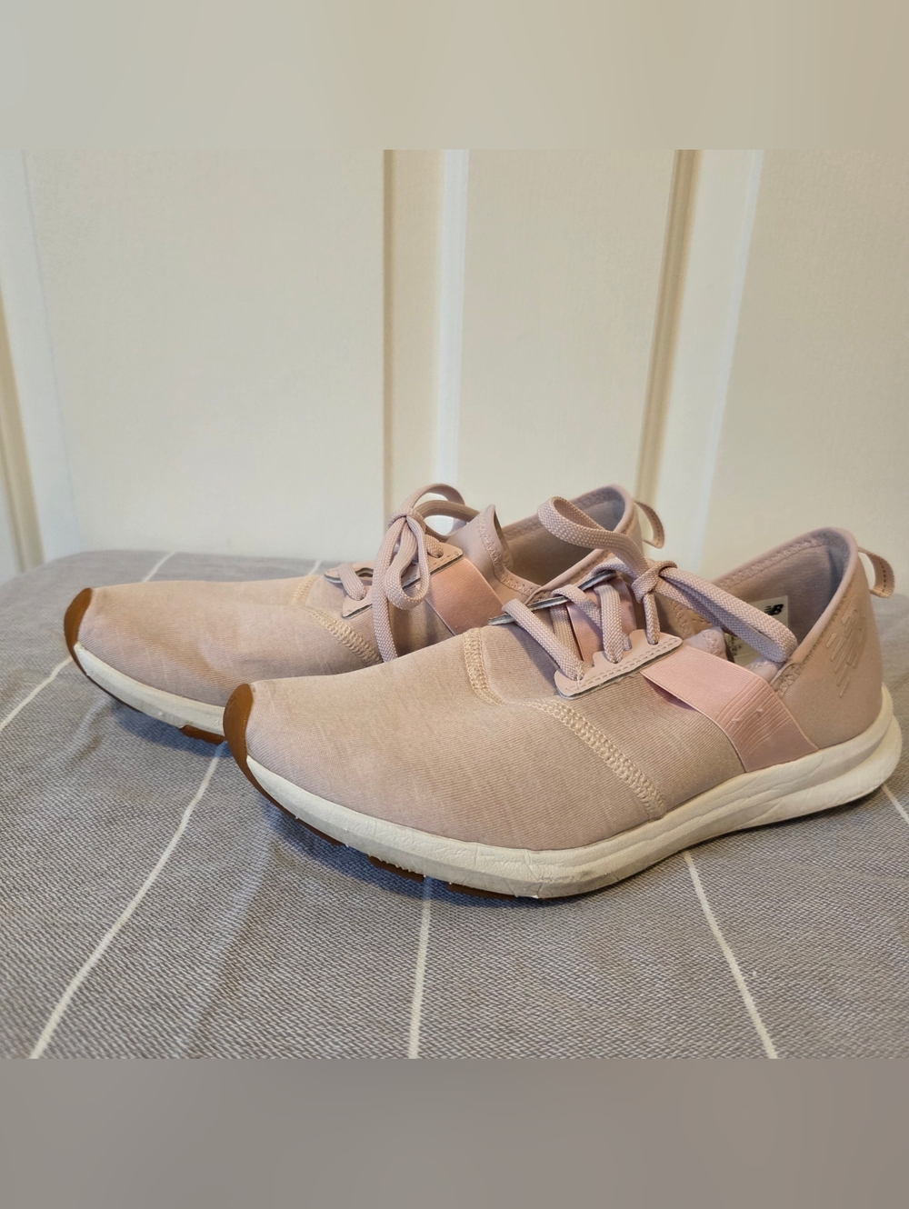 New Balance Pink Knit Slip-On Sneakers Women's Sz. 9
